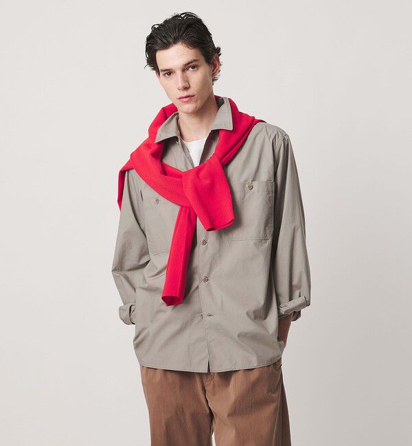 UNITED ARROWS「シオタ ダブルポケット オーバーシャツ「 SLOW &　」」|シャツ・ブラウス|LT.GRAY