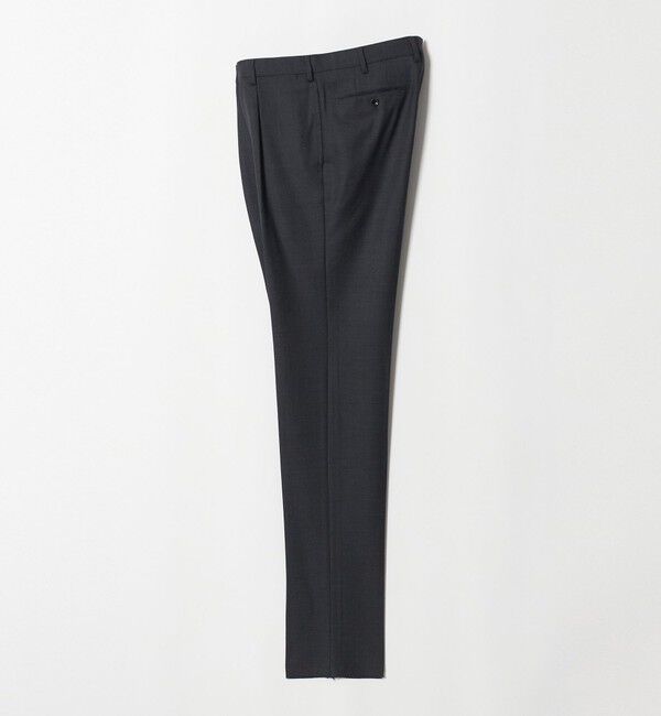 UNITED ARROWS「サージ クリース テーパード 1プリーツ スラックス」|スラックス|