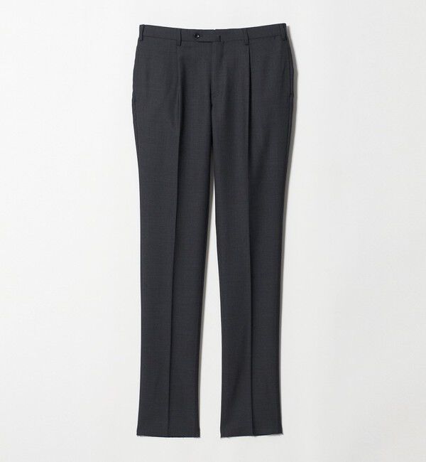 UNITED ARROWS「サージ クリース テーパード 1プリーツ スラックス」|スラックス|
