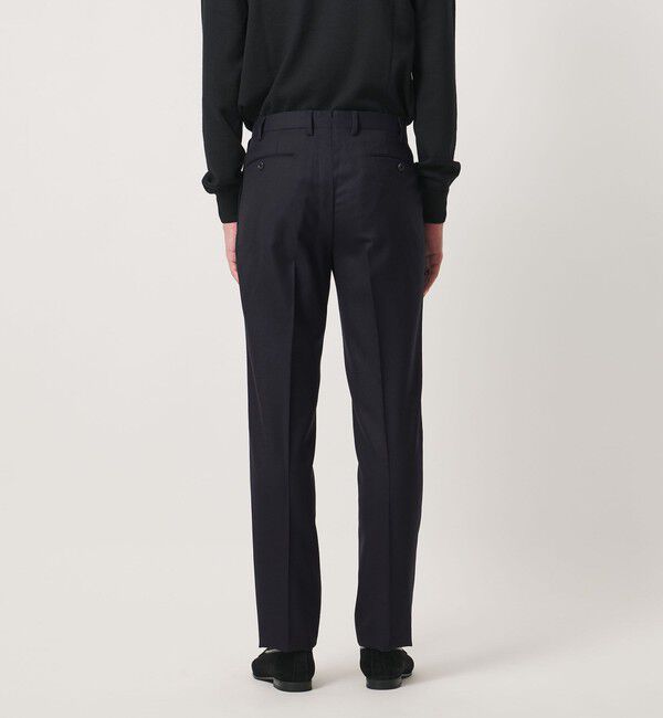UNITED ARROWS「サージ クリース テーパード 1プリーツ スラックス」|スラックス|