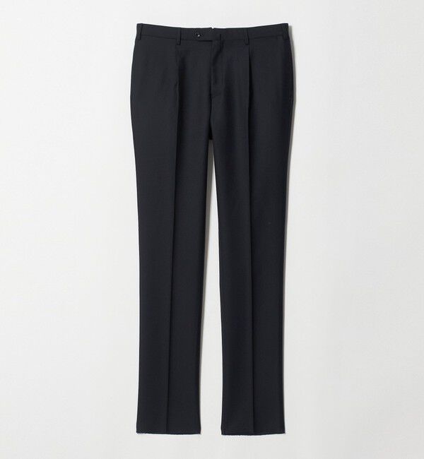 UNITED ARROWS「サージ クリース テーパード 1プリーツ スラックス」|スラックス|