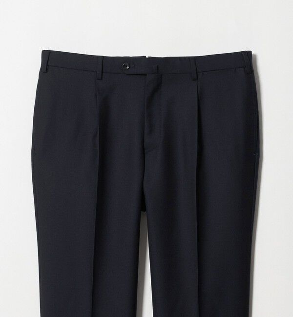 UNITED ARROWS「サージ クリース テーパード 1プリーツ スラックス」|スラックス|