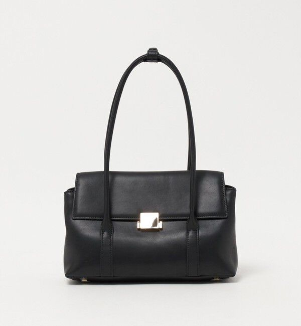UNITED ARROWS「フラップ クラスプ トートバッグ」|トートバッグ|BLACK