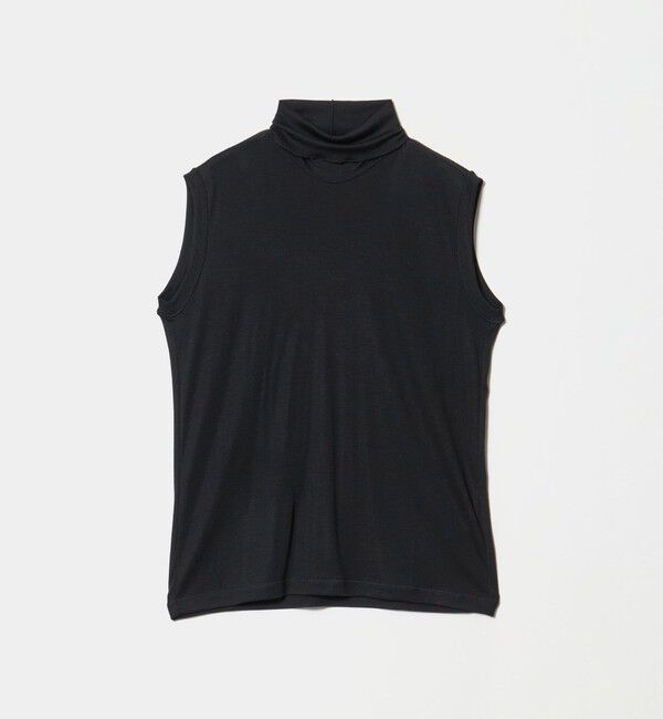 UNITED ARROWS「＜GOOD PEOPLE GOOD STITCHING GOOD PRODUCT＞コンフォート ノースリーブ ニット」|ニット・セーター|BLACK