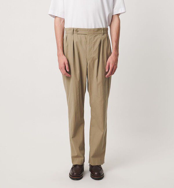 UNITED ARROWS「コットン/ナイロン ギャバピーチ ナチュラルトラウザーズ」|スラックス|