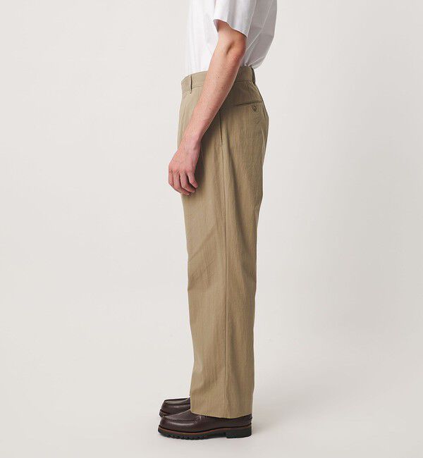 UNITED ARROWS「コットン/ナイロン ギャバピーチ ナチュラルトラウザーズ」|スラックス|