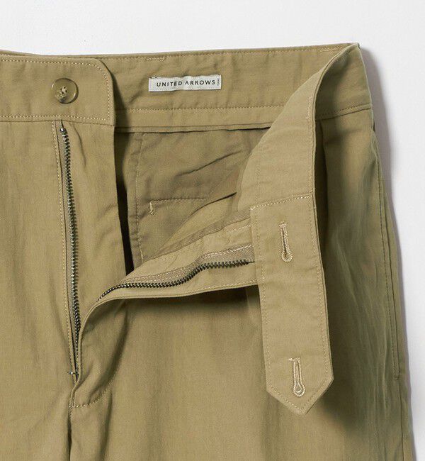 UNITED ARROWS「コットン/ナイロン ギャバピーチ ナチュラルトラウザーズ」|スラックス|