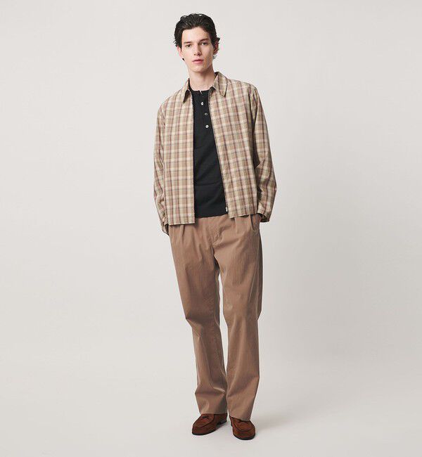 UNITED ARROWS「コットン/ナイロン ギャバピーチ ナチュラルトラウザーズ」|スラックス|