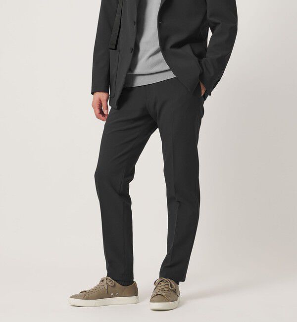 UNITED ARROWS「SPORTEX ノープリーツ テーパードパンツ UA COZY ウォッシャブル ２WAYストレッチ 撥水」|スラックス|