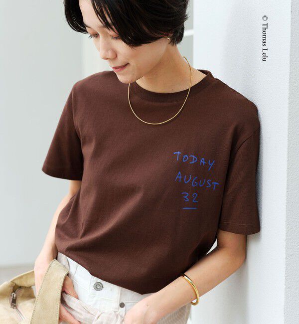 UNITED ARROWS green label relaxing「【別注】＜Thomas Lelu＞サインアート 半袖 Tシャツ カットソー」|Tシャツ・カットソー|