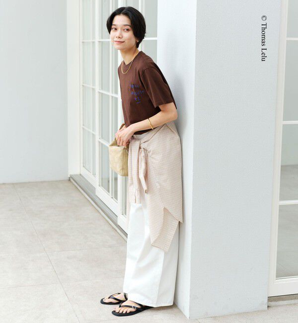 UNITED ARROWS green label relaxing「【別注】＜Thomas Lelu＞サインアート 半袖 Tシャツ カットソー」|Tシャツ・カットソー|