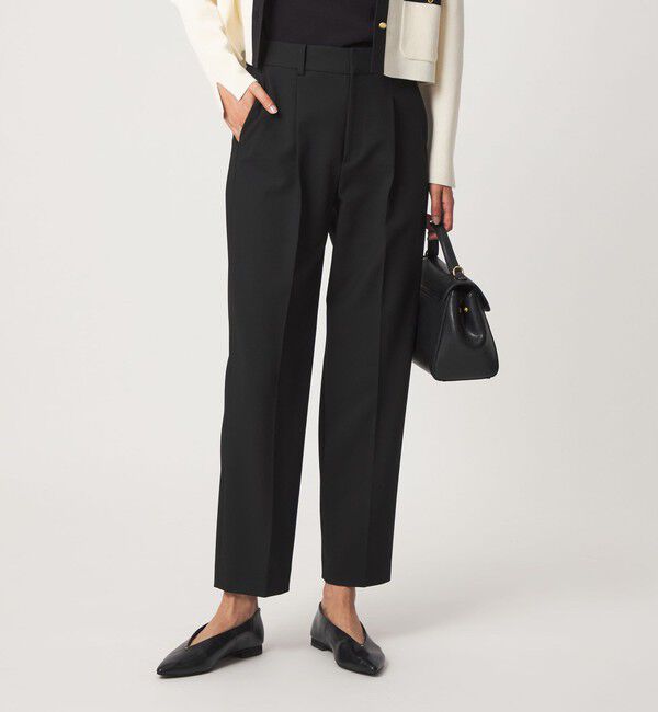 UNITED ARROWS green label relaxing「［size SHORT/TALLあり］ライト ダブルクロス テーパード パンツ」|スラックス|