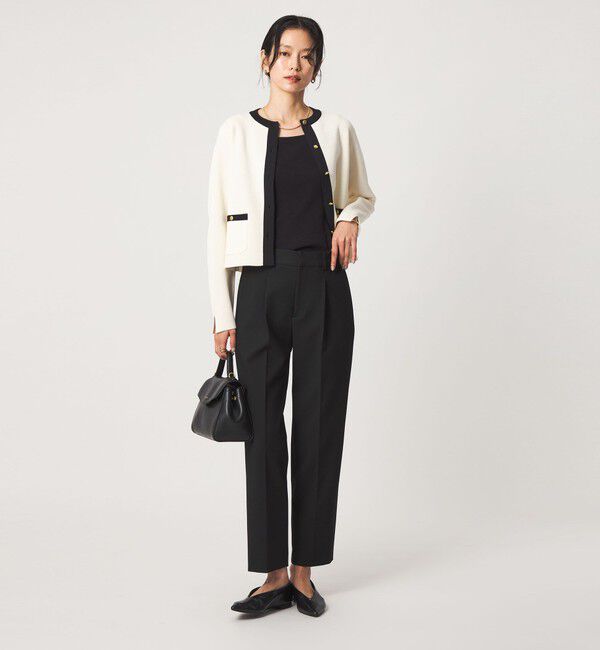 UNITED ARROWS green label relaxing「［size SHORT/TALLあり］ライト ダブルクロス テーパード パンツ」|スラックス|