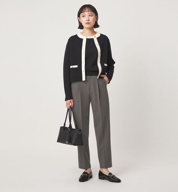 UNITED ARROWS green label relaxing「［size SHORT/TALLあり］ライト ダブルクロス テーパード パンツ」|スラックス|
