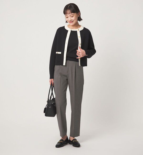 UNITED ARROWS green label relaxing「［size SHORT/TALLあり］ライト ダブルクロス テーパード パンツ」|スラックス|