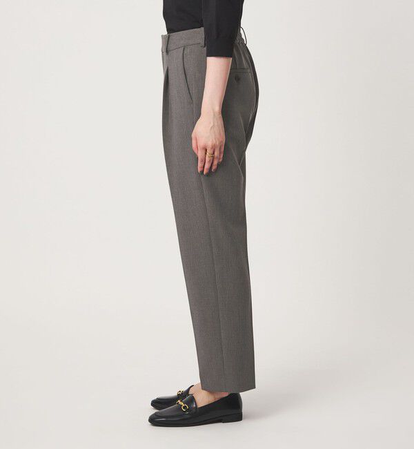 UNITED ARROWS green label relaxing「［size SHORT/TALLあり］ライト ダブルクロス テーパード パンツ」|スラックス|
