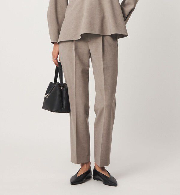UNITED ARROWS green label relaxing「［size SHORT/TALLあり］ライト ダブルクロス テーパード パンツ」|スラックス|BEIGE