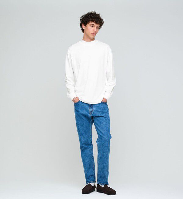 UNITED ARROWS green label relaxing「ロングファイバー クリア モックネック 長袖 Tシャツ カットソー」|Tシャツ・カットソー|