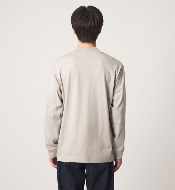 UNITED ARROWS green label relaxing「ロングファイバー クリア モックネック 長袖 Tシャツ カットソー」|Tシャツ・カットソー|