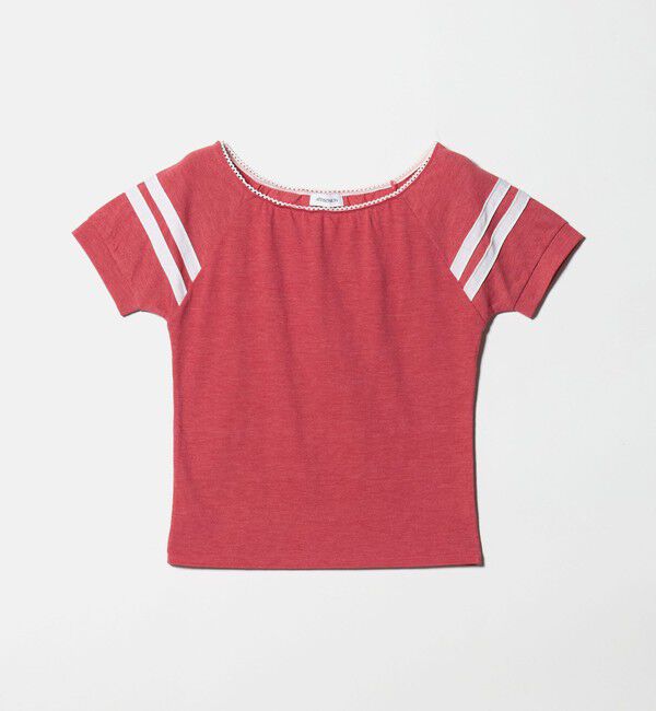 ATTISESSION「＜ATTISESSION＞ライン ショートスリーブ Tシャツ」|Tシャツ・カットソー|RED