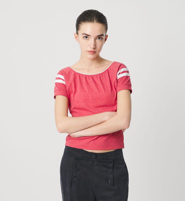 ATTISESSION「＜ATTISESSION＞ライン ショートスリーブ Tシャツ」|Tシャツ・カットソー|