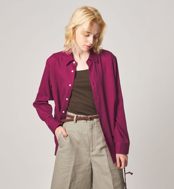 STEVEN ALAN「＜Steven Alan＞ドビー サテン シャツ」|シャツ・ブラウス|