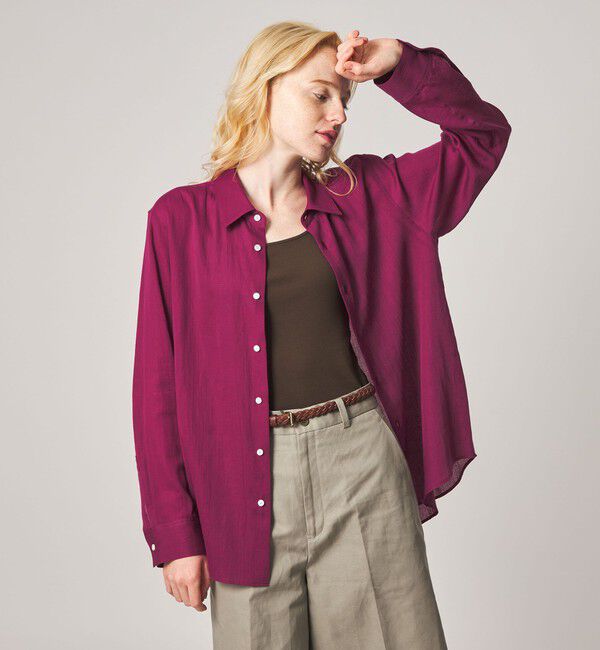 STEVEN ALAN「＜Steven Alan＞ドビー サテン シャツ」|シャツ・ブラウス|
