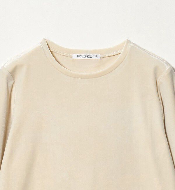 BEAUTY&YOUTH UNITED ARROWS「ベロア ロングスリーブTシャツ ウォッシャブル」|Tシャツ・カットソー|