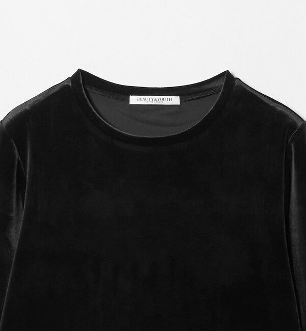 BEAUTY&YOUTH UNITED ARROWS「ベロア ロングスリーブTシャツ ウォッシャブル」|Tシャツ・カットソー|