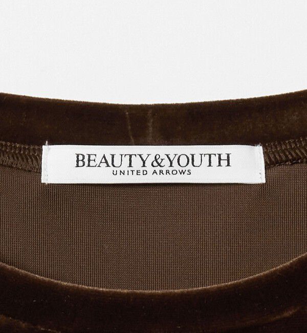 BEAUTY&YOUTH UNITED ARROWS「ベロア ロングスリーブTシャツ ウォッシャブル」|Tシャツ・カットソー|