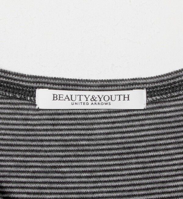 BEAUTY&YOUTH UNITED ARROWS「毛セルロースブレンド クルーネック カーディガン/ボーダー」|カーディガン|