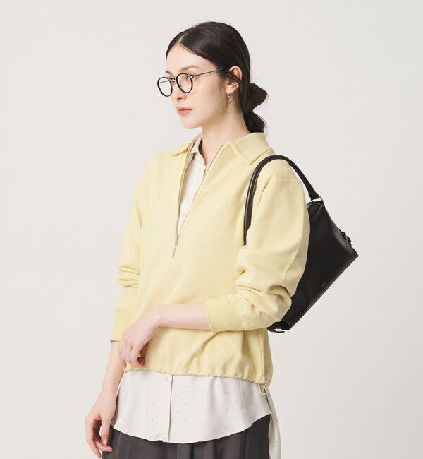 BEAUTY&YOUTH UNITED ARROWS「【WEB限定 Wardrobe DAILY MINIMAL】ダンボールジャージー ハーフジッププルオーバー」|Tシャツ・カットソー|
