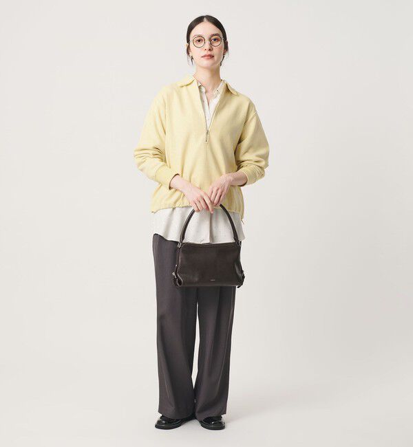 BEAUTY&YOUTH UNITED ARROWS「【WEB限定 Wardrobe DAILY MINIMAL】ダンボールジャージー ハーフジッププルオーバー」|Tシャツ・カットソー|