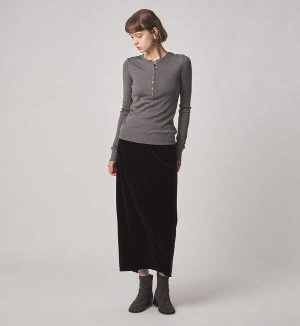 STEVEN ALAN「＜Steven Alan＞ウール リブ ヘンリー プルオーバー」|Tシャツ・カットソー|