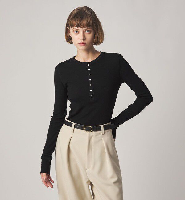STEVEN ALAN「＜Steven Alan＞ウール リブ ヘンリー プルオーバー」|Tシャツ・カットソー|