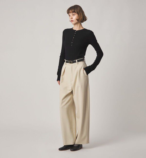 STEVEN ALAN「＜Steven Alan＞ウール リブ ヘンリー プルオーバー」|Tシャツ・カットソー|