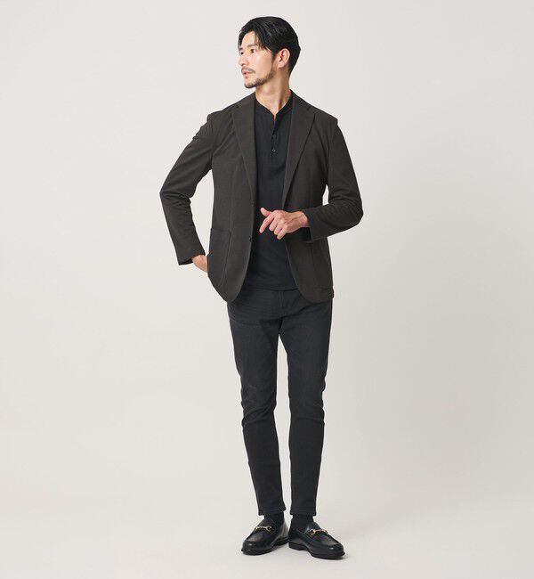 BEAUTY&YOUTH UNITED ARROWS「【WEB限定 WARDROBE SMART】エアリーピケ ジャージ 2B ジャケット」|テーラードジャケット|