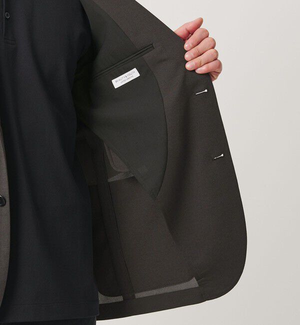 BEAUTY&YOUTH UNITED ARROWS「【WEB限定 WARDROBE SMART】エアリーピケ ジャージ 2B ジャケット」|テーラードジャケット|