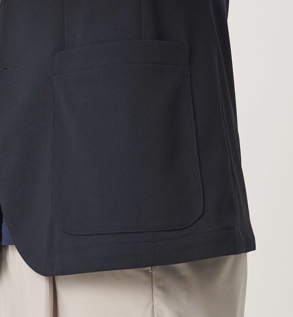 BEAUTY&YOUTH UNITED ARROWS「【WEB限定 WARDROBE SMART】エアリーピケ ジャージ 2B ジャケット」|テーラードジャケット|