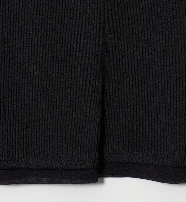 BEAUTY&YOUTH UNITED ARROWS「ポリエステルコットン テレコ チュール ドッキングプルオーバー」|Tシャツ・カットソー|