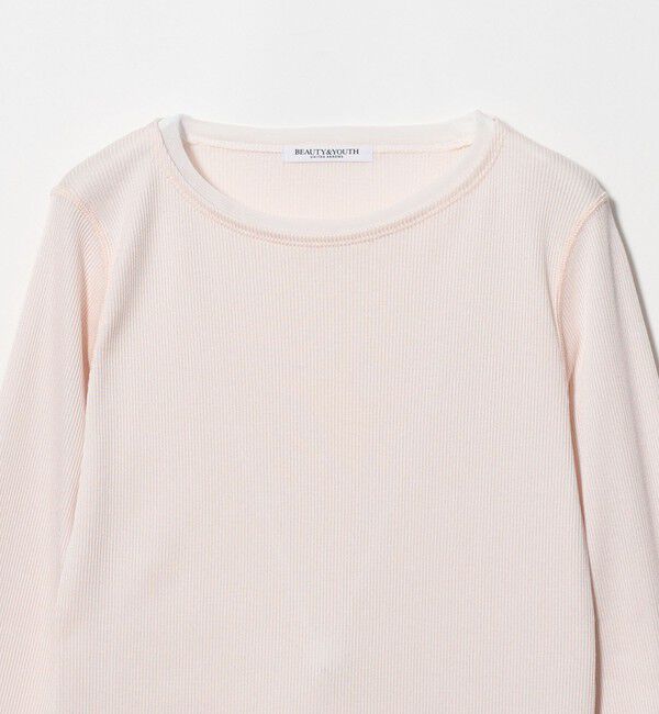 BEAUTY&YOUTH UNITED ARROWS「ポリエステルコットン テレコ チュール ドッキングプルオーバー」|Tシャツ・カットソー|