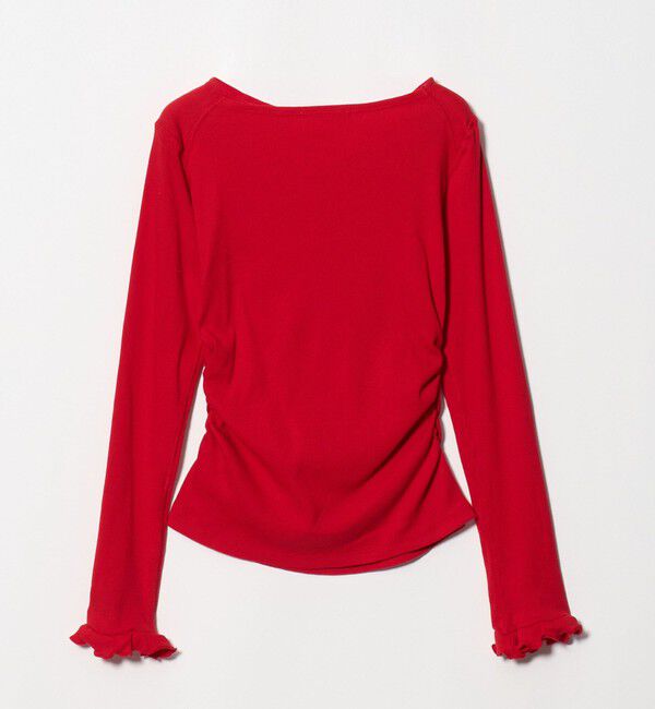 BEAUTY&YOUTH UNITED ARROWS「コットン リブ ボタン ギャザー プルオーバー」|Tシャツ・カットソー|