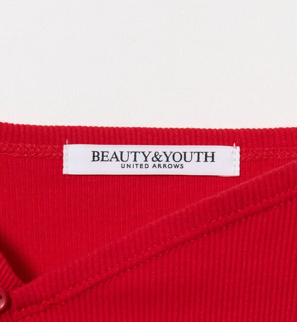 BEAUTY&YOUTH UNITED ARROWS「コットン リブ ボタン ギャザー プルオーバー」|Tシャツ・カットソー|