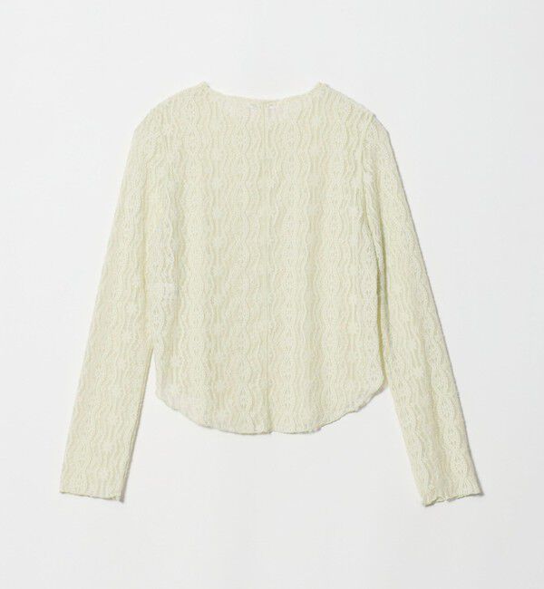 BEAUTY&YOUTH UNITED ARROWS「ブラッシュド レース プルオーバー ウォッシャブル」|Tシャツ・カットソー|