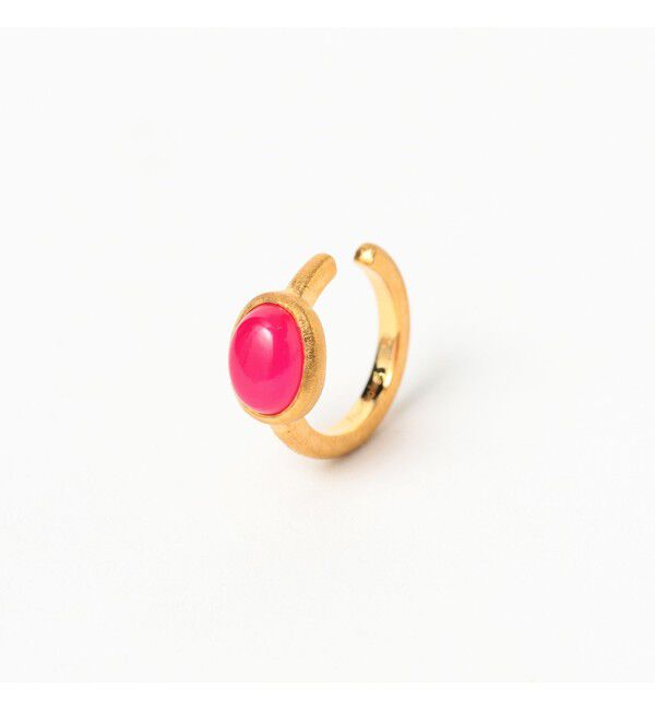 Demi-Luxe BEAMS 「Fruitsjolie / パープルピンク カルセドニー イヤーカフ」|その他|