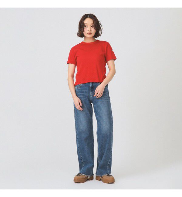 Ray BEAMS 「ORCIVAL / パターン メッシュ クルーネック Tシャツ」|Tシャツ・カットソー|
