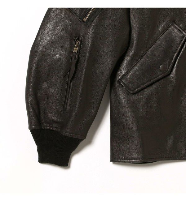 BEAMS PLUS「MIL Flight Jacket Leather」|ブルゾン・スタジャン|