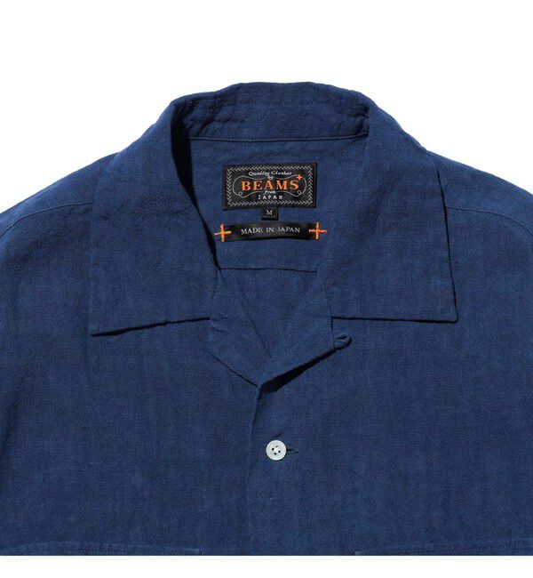 BEAMS PLUS「Open Collar 1/40 Linen」|シャツ・ブラウス|