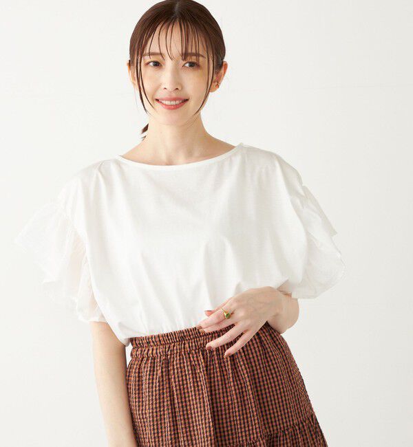 SHIPS Colors 「【WEB限定】SHIPS Colors:〈手洗い可能〉シルケット 天竺 オーバー トップス◇」|Tシャツ・カットソー|