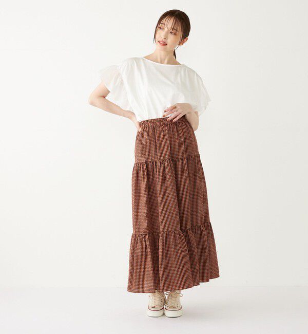 SHIPS Colors 「【WEB限定】SHIPS Colors:〈手洗い可能〉シルケット 天竺 オーバー トップス◇」|Tシャツ・カットソー|